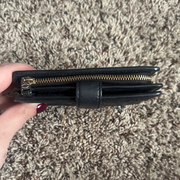 Coach Embossed Black Leather Wallet - Picture 5 of 5